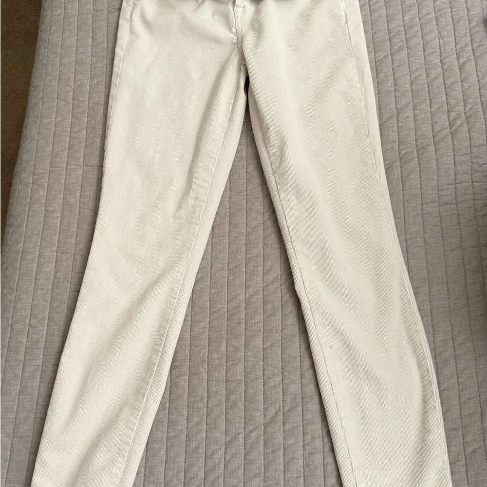 J Brand Women's Skinny Corduroy Pants in Cream color - Picture 2 of 4